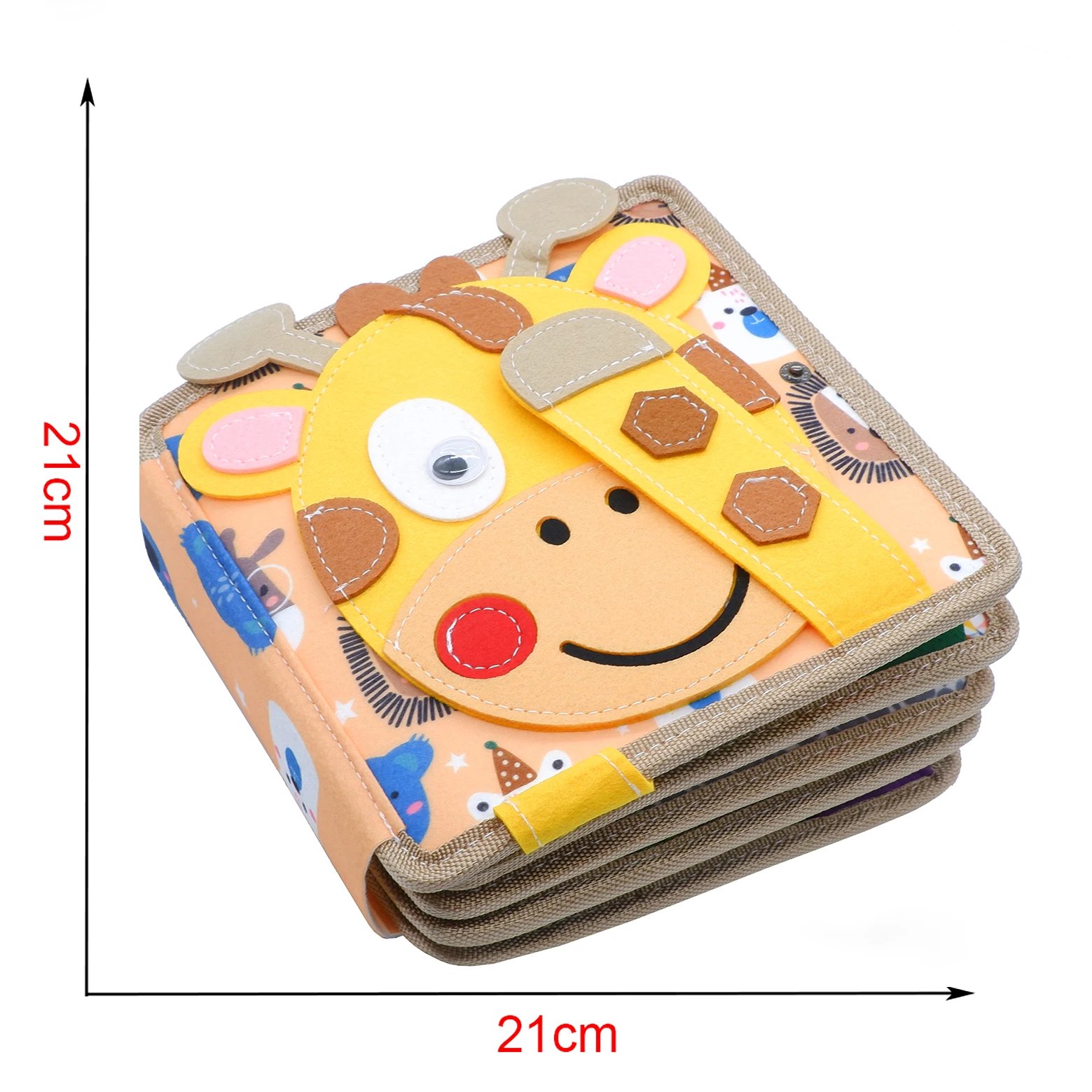 Toddlers Montessori Toys Busy Board Farm Animal Scene Storytelling Activity Toy Quiet Book Felt Activity Educational Sensory Toy