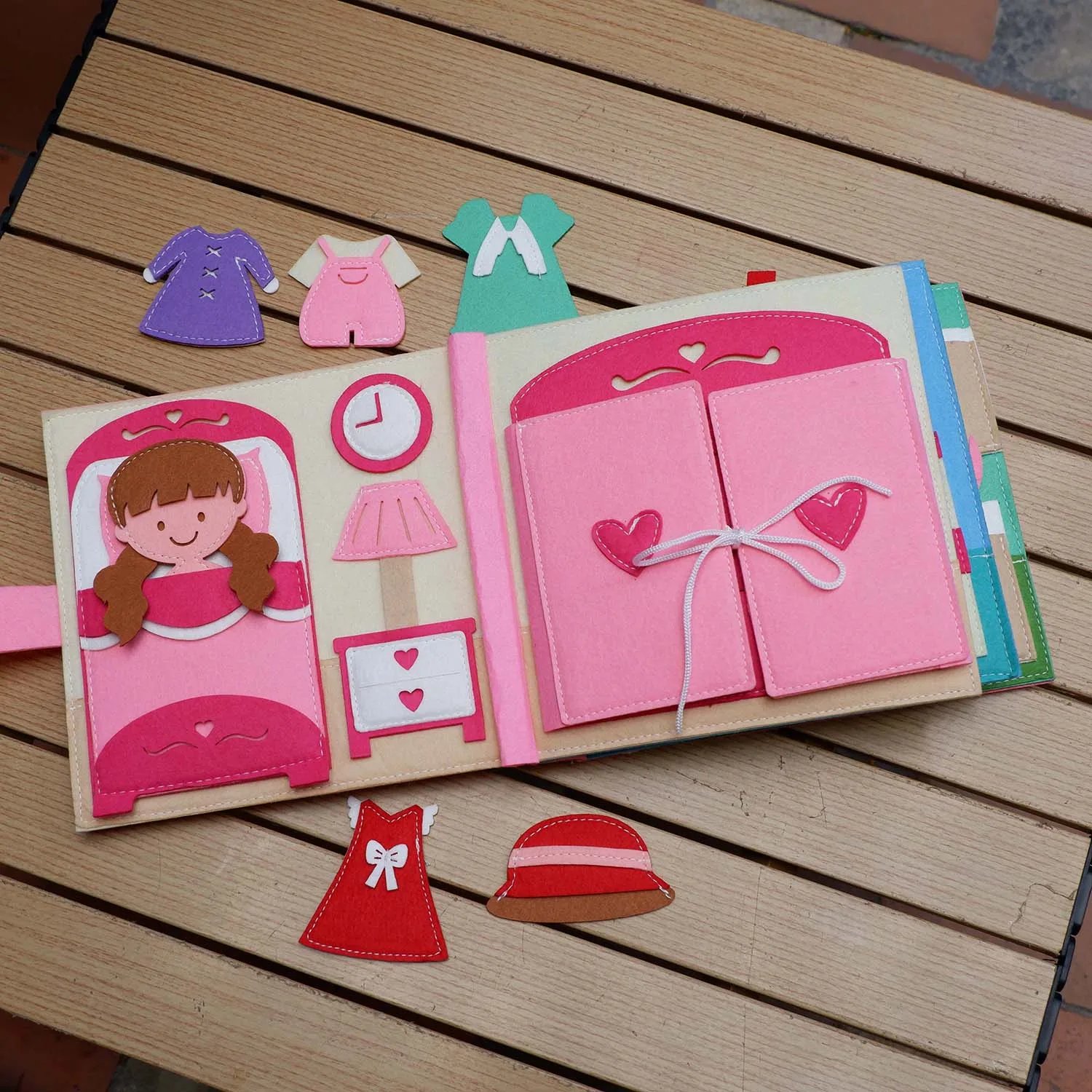 Toddlers Montessori Toys Busy Board Farm Animal Scene Storytelling Activity Toy Quiet Book Felt Activity Educational Sensory Toy