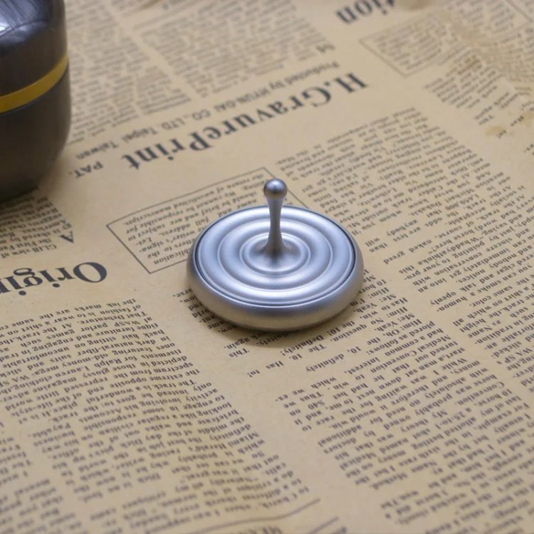 Spinning Top Rotating Magnetic Decoration Desktop Droplets Spiner Toys Gifts Hot Sale Movie Totem Print Spinning Top