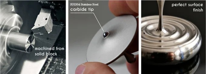 Spinning Top Rotating Magnetic Decoration Desktop Droplets Spiner Toys Gifts Hot Sale Movie Totem Print Spinning Top