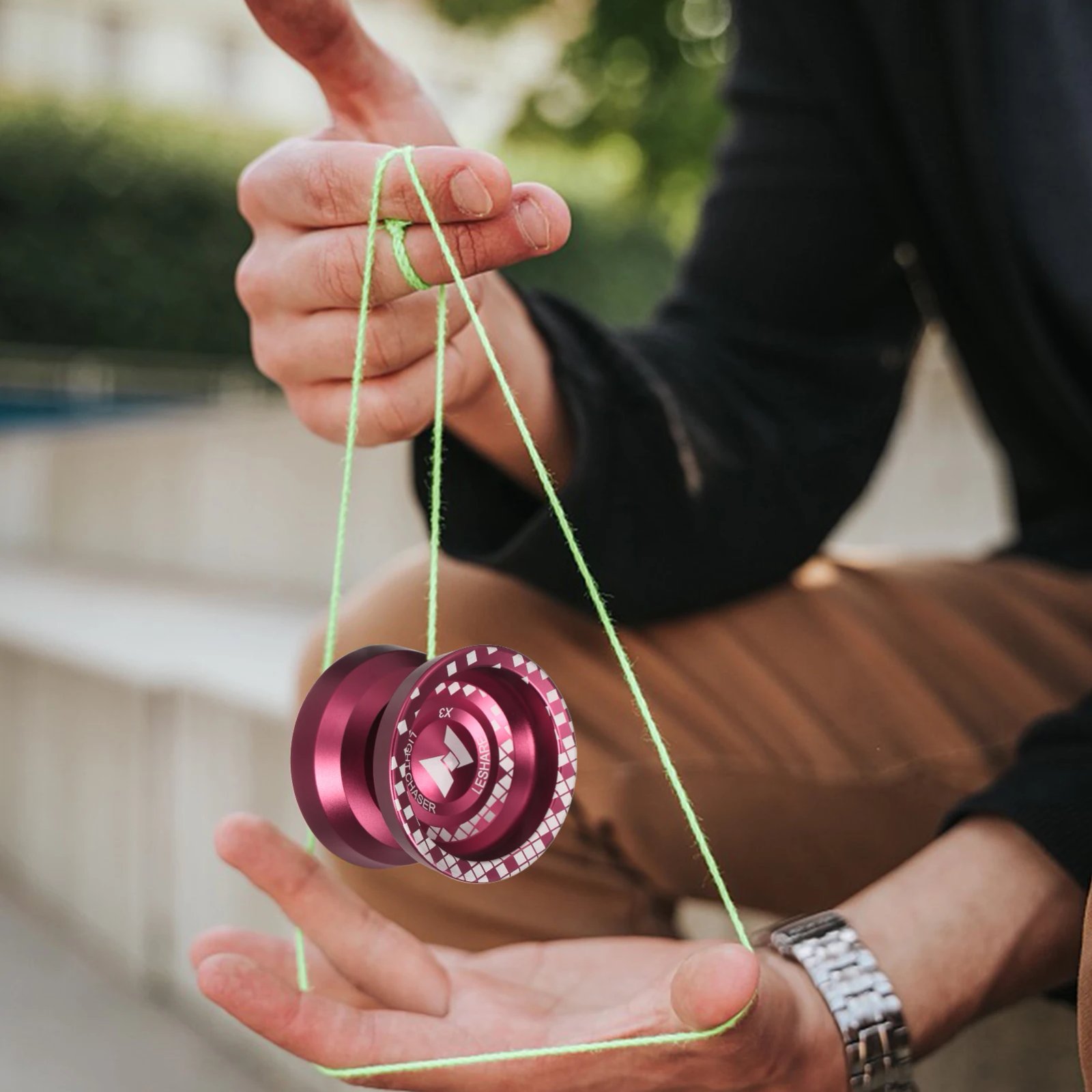 Professional Yo Yo Ball Aluminum Alloy Responsive YoYo with Unresponsive Bearing for Professionals Beginners