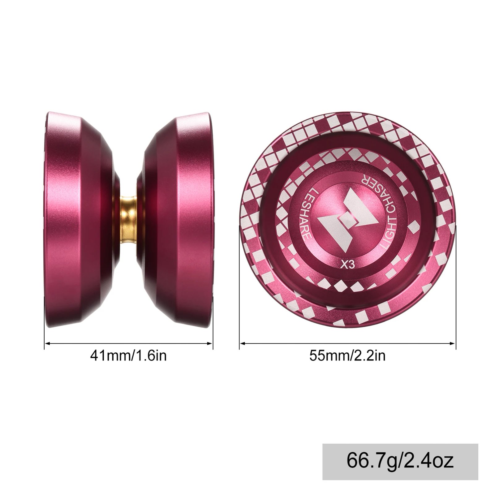 Professional Yo Yo Ball Aluminum Alloy Responsive YoYo with Unresponsive Bearing for Professionals Beginners