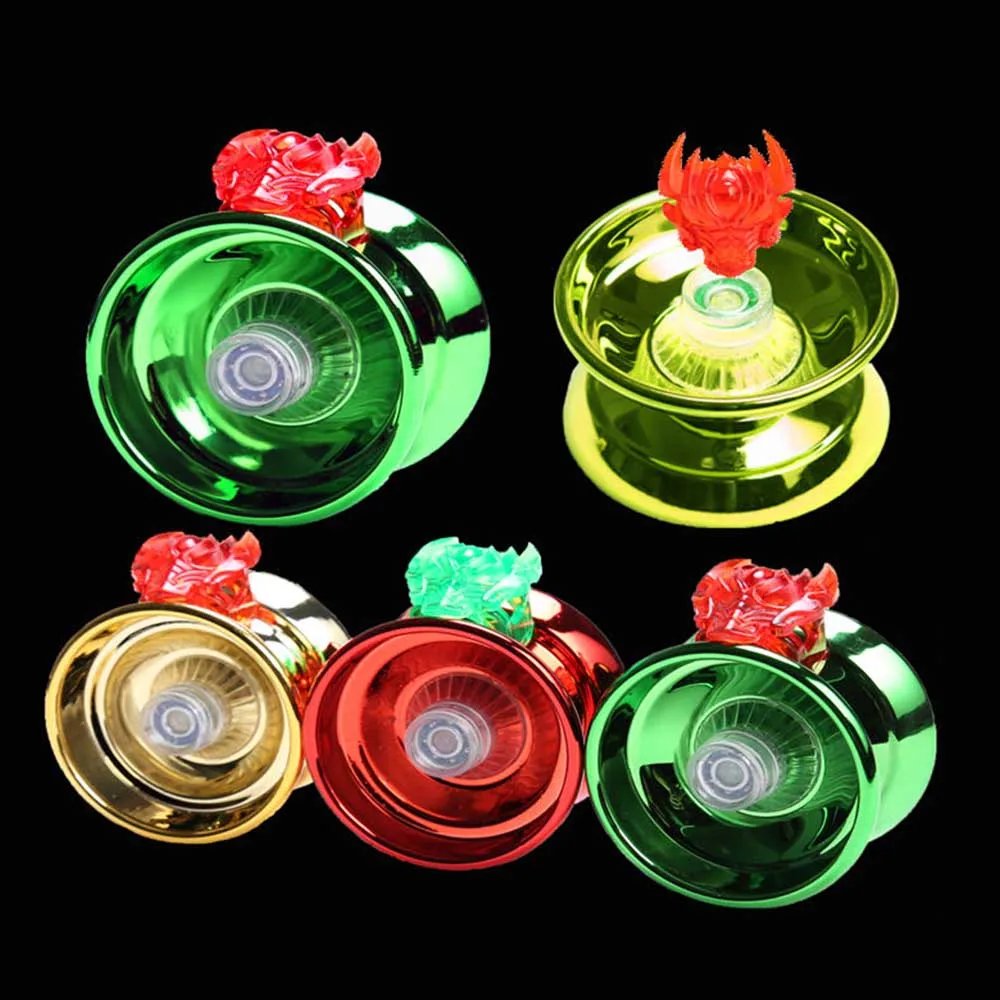 4 Colors Kids Magic Yoyo Responsive High-speed Aluminum Alloy Yo-yo CNC Lathe with Spinning String for Boys Girls Children