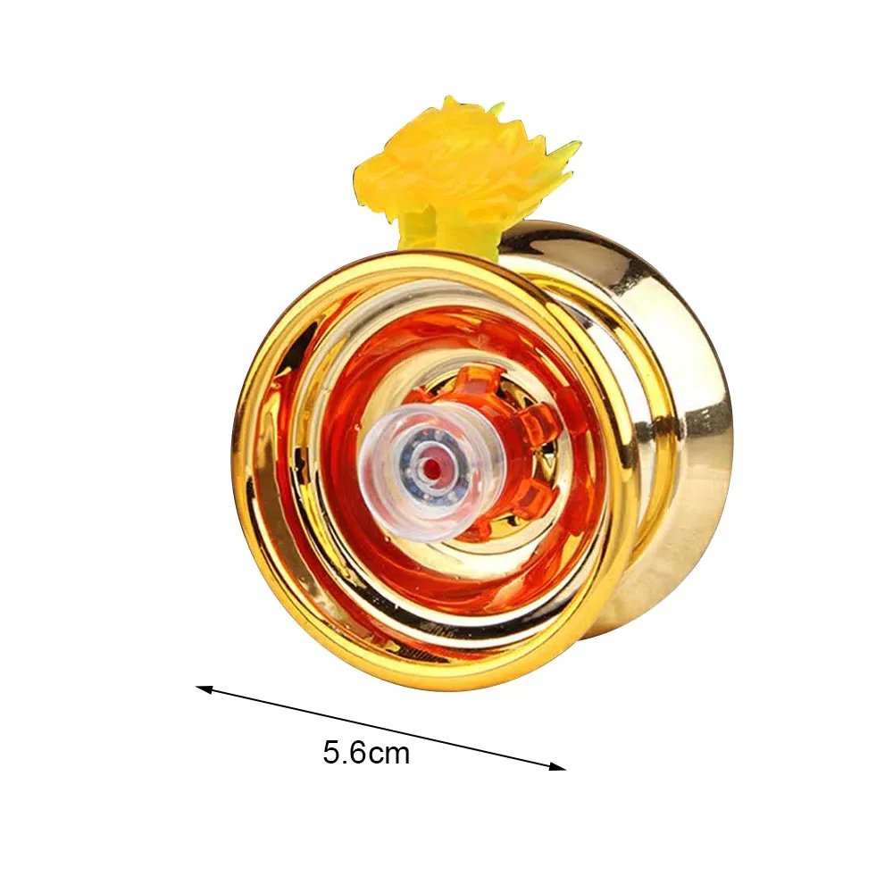 4 Colors Kids Magic Yoyo Responsive High-speed Aluminum Alloy Yo-yo CNC Lathe with Spinning String for Boys Girls Children