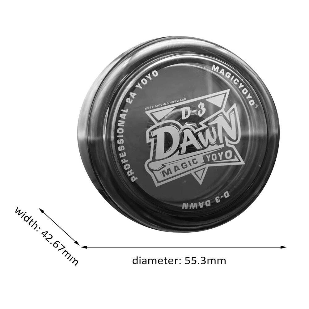 Magic Yoyo Crystal Yoyo for Kids Unresponsive Yoyo for Adults Toys 8-Ball KK Bearing for Children Rope Color Shipped Randomly