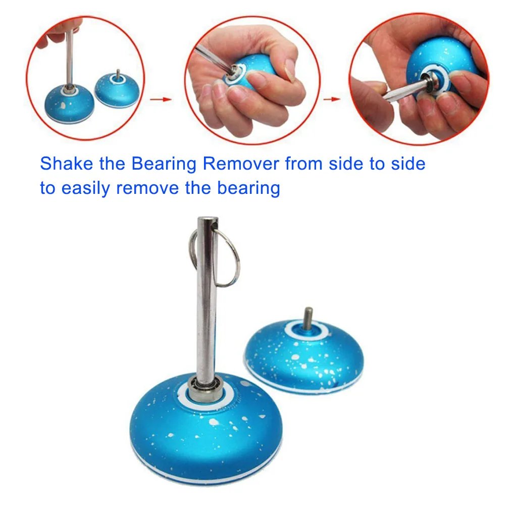 16Pcs/Bag Unresponsive Yoyo Bearings Bearing Removal Tool Yoyo Strings Responsive Yoyo Bearings Stainless Steel Axle w/ Wrench