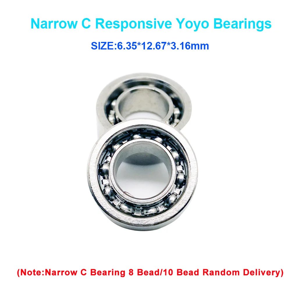 16Pcs/Bag Unresponsive Yoyo Bearings Bearing Removal Tool Yoyo Strings Responsive Yoyo Bearings Stainless Steel Axle w/ Wrench