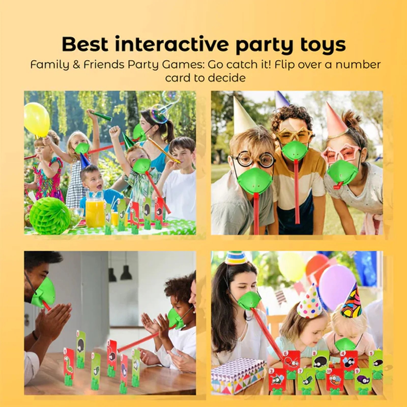 Tic Tac Tongue Competitive party board game Frog Tongue Mask desktop Game Set for parent-child interaction birthday gift for kid Tic Tac Tongue Competitive party board game Frog Tongue Mask desktop Game Set for parent-child interaction birthday gift for kid