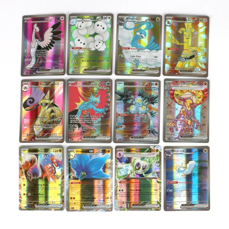 English Pokemon Card 1996 Year Shining Charizard Pikachu Mewtwo trade Card Kids Pokemon Toy