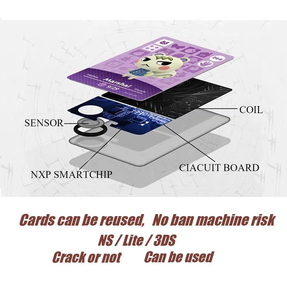 Various Amiibo Card Hot Game Animal Crossing: New Horizons Various cute roles NS Switch 3DS Game Set fun Collect Mini NFC Cards