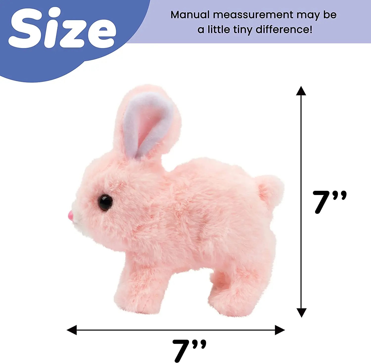 Cute Interactive Electronic Pet Rabbit Toy &ndash; Sound and Action Features for Fun Playtime Perfect Gift for Kids Desktop ornaments