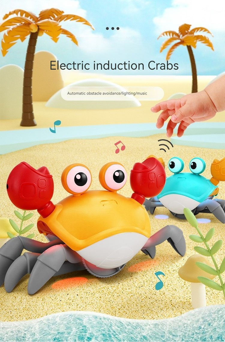 Kids Induction Escape Octopus Crab Crawling Toy Baby Electronic Pets Musical Toys Educational Christmas Gift Toddler Moving Toy