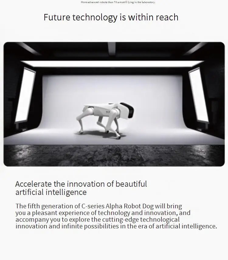 WEILAN AlphaDog C500 C501 Bionic quadruped robot Technology electronic dog Bionic companion intelligent robot