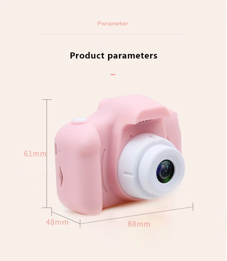 ZWN Children Digital Cameras 1080P HD Camera Video Toys 2 Inch Color Display Outdoor Camera SLR Camera Kid Toy+TF Memory Card