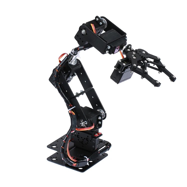 360 Degrees 6 DOF Robot Metal Alloy Mechanical Arm Claw Kit MG996R for Arduino Robotics Kit Educational Ps2 Programmable Toys 360 Degrees 6 DOF Robot Metal Alloy Mechanical Arm Claw Kit MG996R for Arduino Robotics Kit Educational Ps2 Programmable Toys