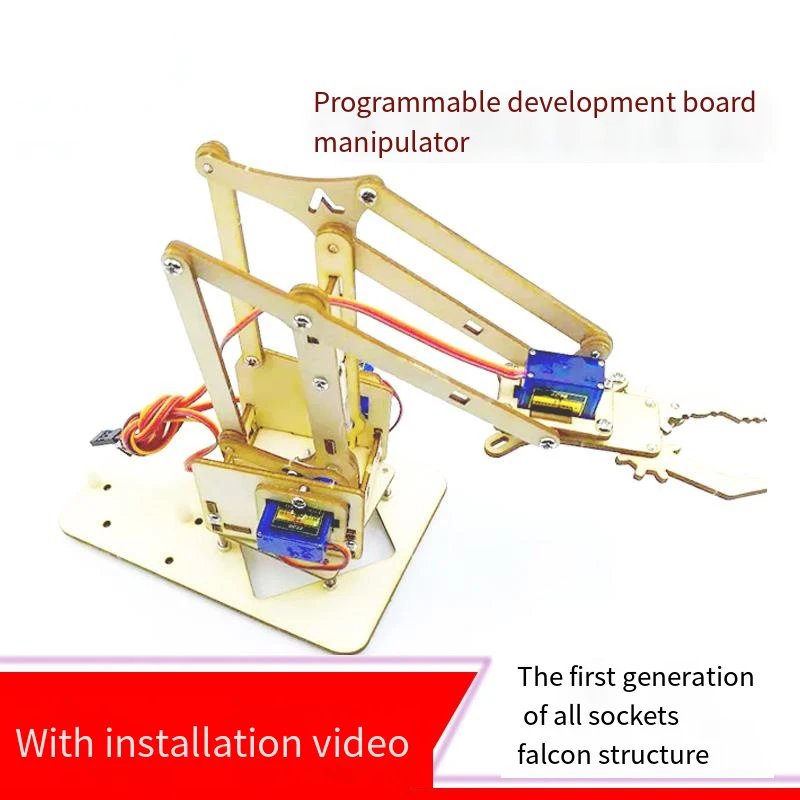 Robotic Arm Plank 4 DOF Robot Manipulator Claw SG90 MG90S Robot FOR UNO Board Programmable Toys Diy Kits Splicing Rudder Gifts