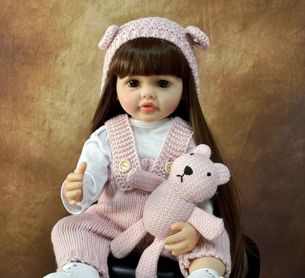 Lifelike Reborn Dolls Realistic Full Silicone Baby Bebe Vinyl 50CM Newborn Girl Doll Princess Toddler Toy Gift