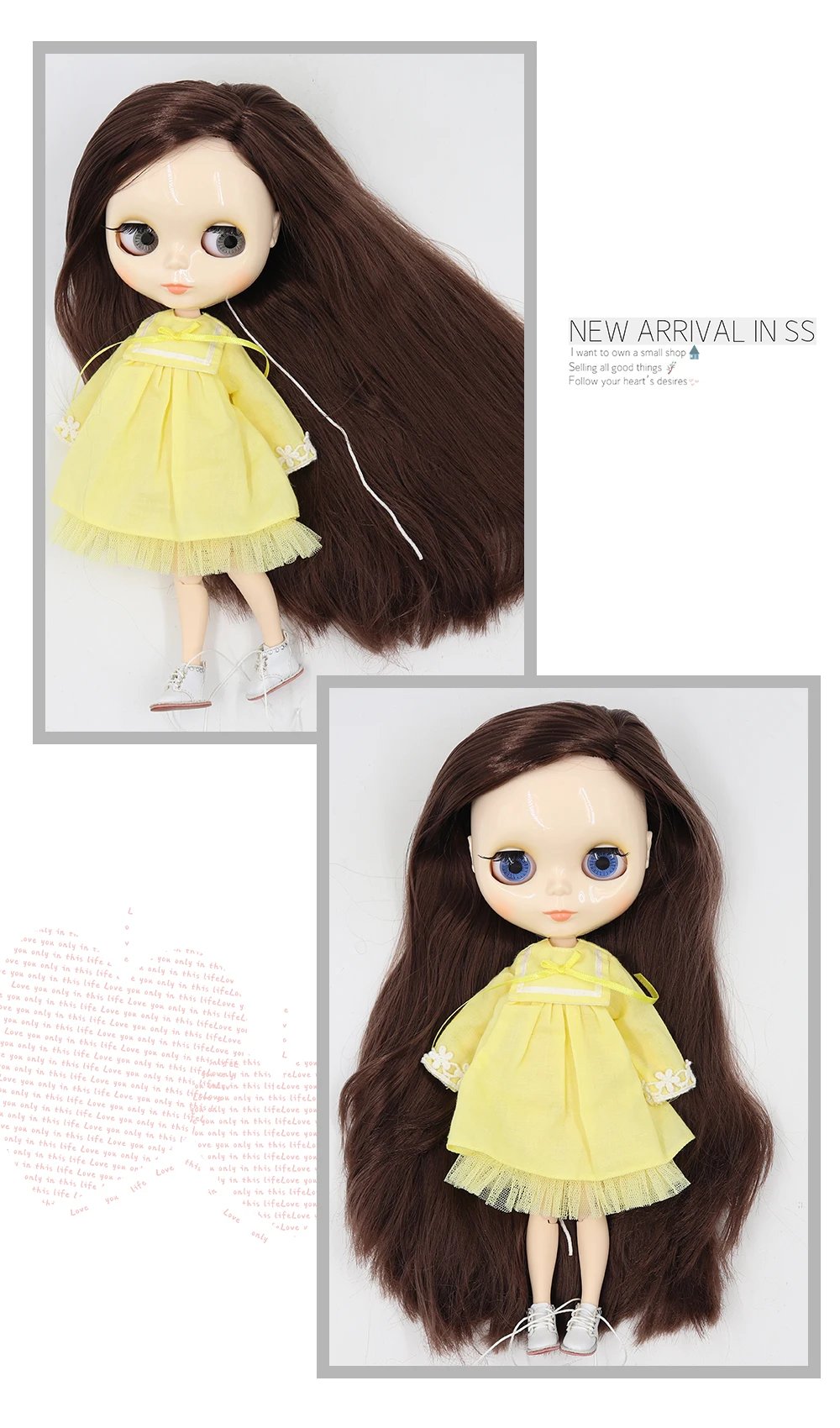 ICY DBS blyth doll 1/6 bjd toy joint body white skin shiny & matte face 30cm on sale special price toy gift anime doll ICY DBS blyth doll 1/6 bjd toy joint body white skin shiny & matte face 30cm on sale special price toy gift anime doll