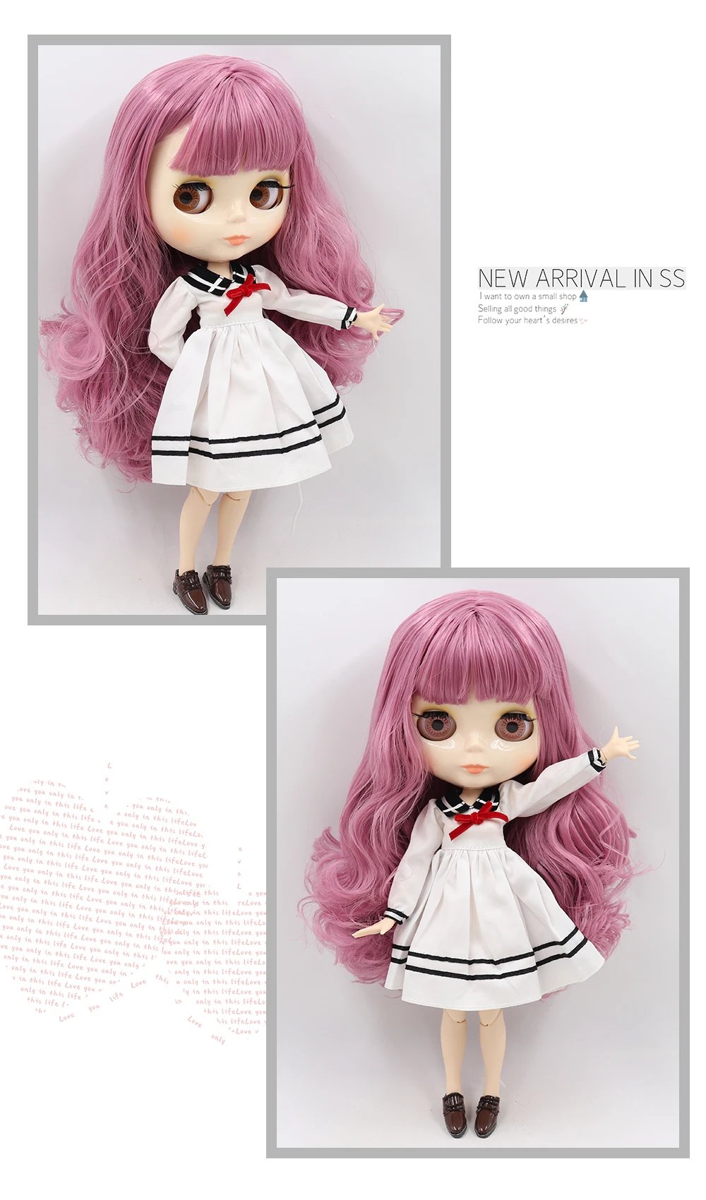 ICY DBS blyth doll 1/6 bjd toy joint body white skin shiny & matte face 30cm on sale special price toy gift anime doll ICY DBS blyth doll 1/6 bjd toy joint body white skin shiny & matte face 30cm on sale special price toy gift anime doll