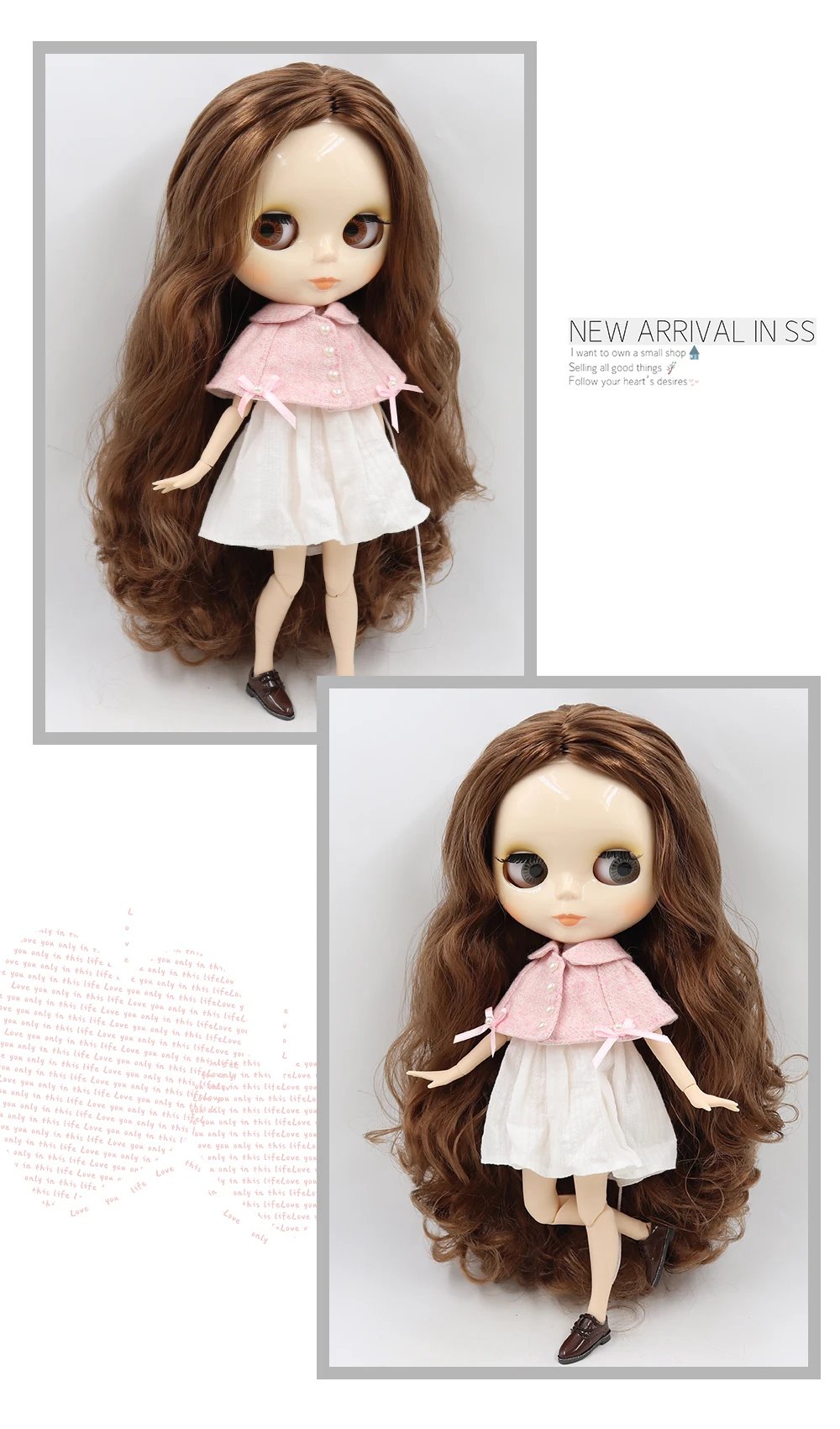 ICY DBS blyth doll 1/6 bjd toy joint body white skin shiny & matte face 30cm on sale special price toy gift anime doll ICY DBS blyth doll 1/6 bjd toy joint body white skin shiny & matte face 30cm on sale special price toy gift anime doll