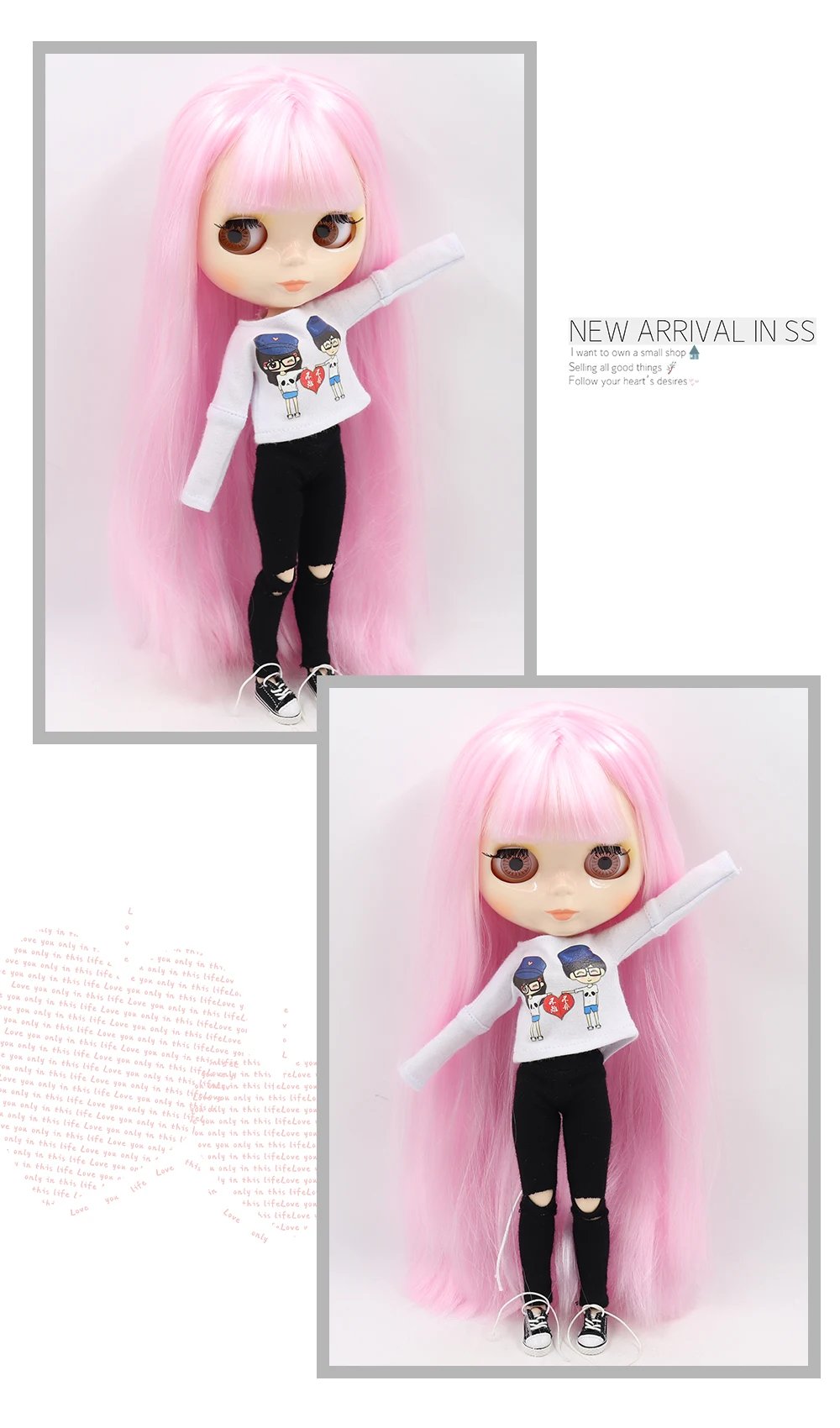 ICY DBS blyth doll 1/6 bjd toy joint body white skin shiny & matte face 30cm on sale special price toy gift anime doll ICY DBS blyth doll 1/6 bjd toy joint body white skin shiny & matte face 30cm on sale special price toy gift anime doll