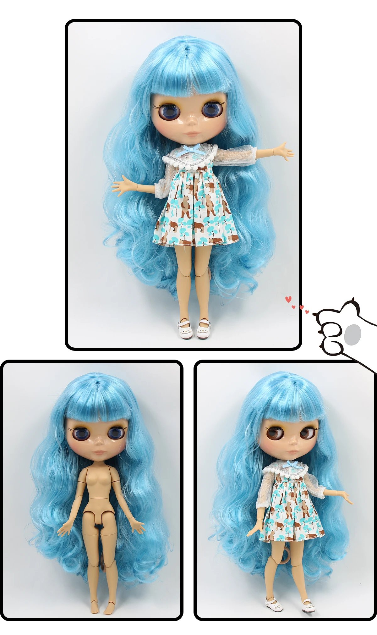 ICY DBS Blyth Doll 1/6 BJD Toy Joint Body Special Offer Lower Price DIY Girls Gift 30cm Anime Doll Random Eyes Colors