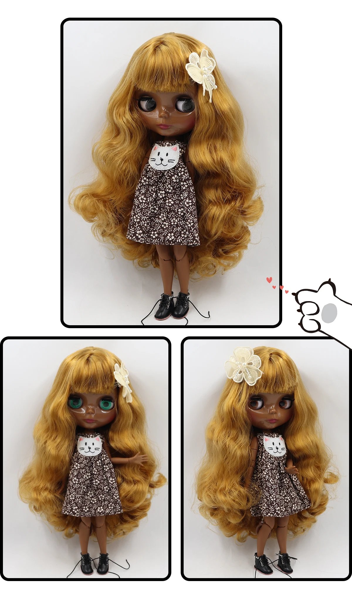 ICY DBS Blyth Doll 1/6 BJD Toy Joint Body Special Offer Lower Price DIY Girls Gift 30cm Anime Doll Random Eyes Colors