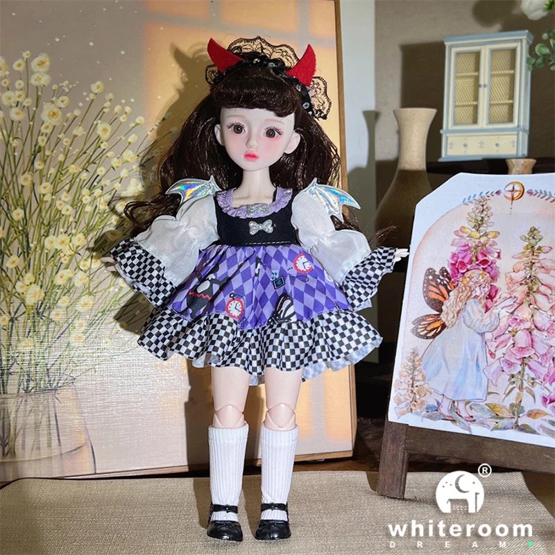 Ball jointed Doll Toys Bjd Dolls For Girls Dolls  1/6 Starry Gray Eyes 30cm Lolita Fashion Dress DIY Toy Children Birthday Gifts