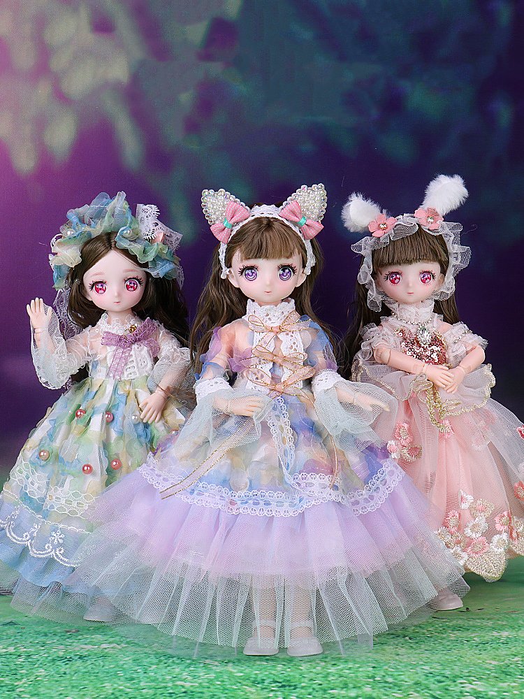 Ball jointed Doll Toys Bjd Dolls For Girls Dolls  1/6 Starry Gray Eyes 30cm Lolita Fashion Dress DIY Toy Children Birthday Gifts