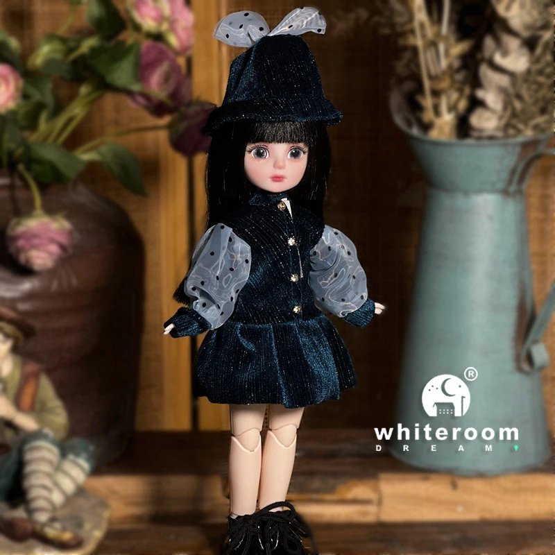 Ball jointed Doll Toys Bjd Dolls For Girls Dolls  1/6 Starry Gray Eyes 30cm Lolita Fashion Dress DIY Toy Children Birthday Gifts