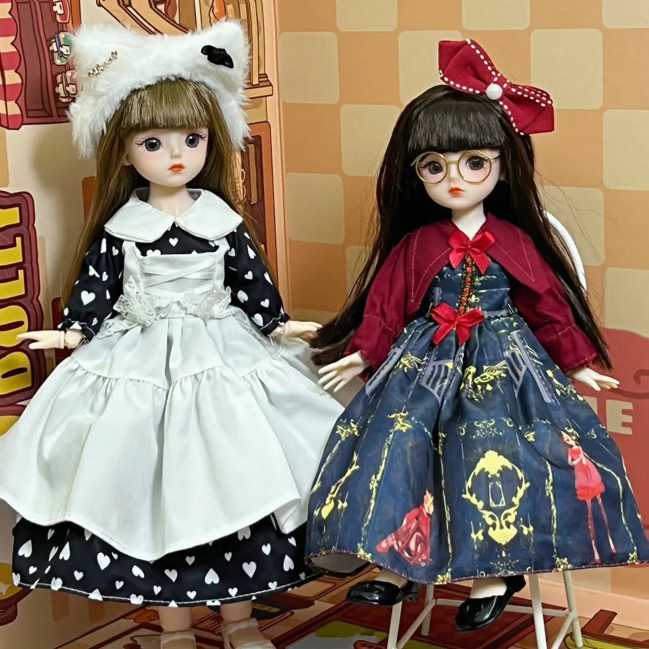 Ball jointed Doll Toys Bjd Dolls For Girls Dolls  1/6 Starry Gray Eyes 30cm Lolita Fashion Dress DIY Toy Children Birthday Gifts