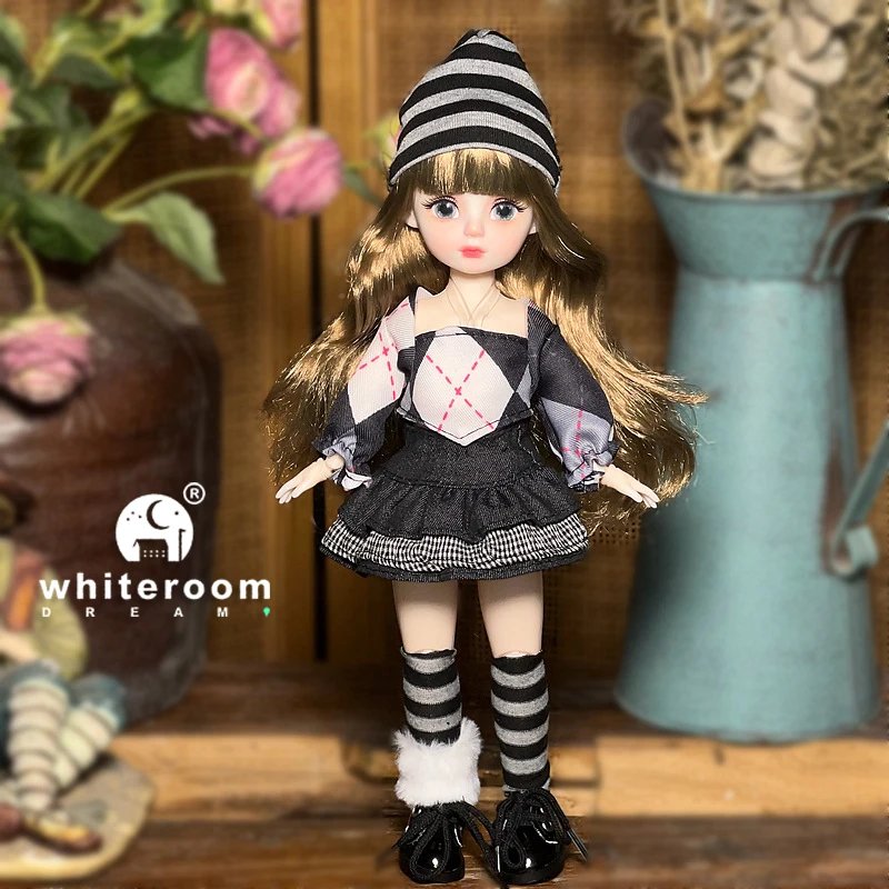 Ball jointed Doll Toys Bjd Dolls For Girls Dolls  1/6 Starry Gray Eyes 30cm Lolita Fashion Dress DIY Toy Children Birthday Gifts