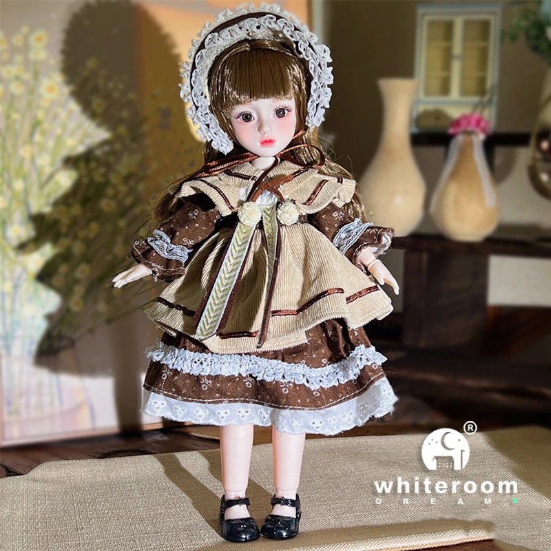 Ball jointed Doll Toys Bjd Dolls For Girls Dolls  1/6 Starry Gray Eyes 30cm Lolita Fashion Dress DIY Toy Children Birthday Gifts