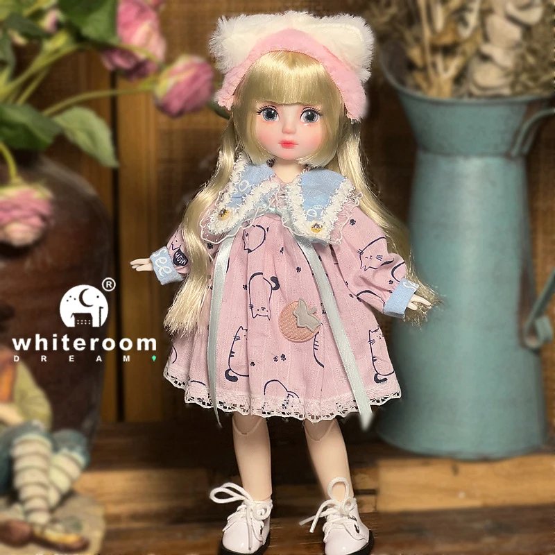 Ball jointed Doll Toys Bjd Dolls For Girls Dolls  1/6 Starry Gray Eyes 30cm Lolita Fashion Dress DIY Toy Children Birthday Gifts