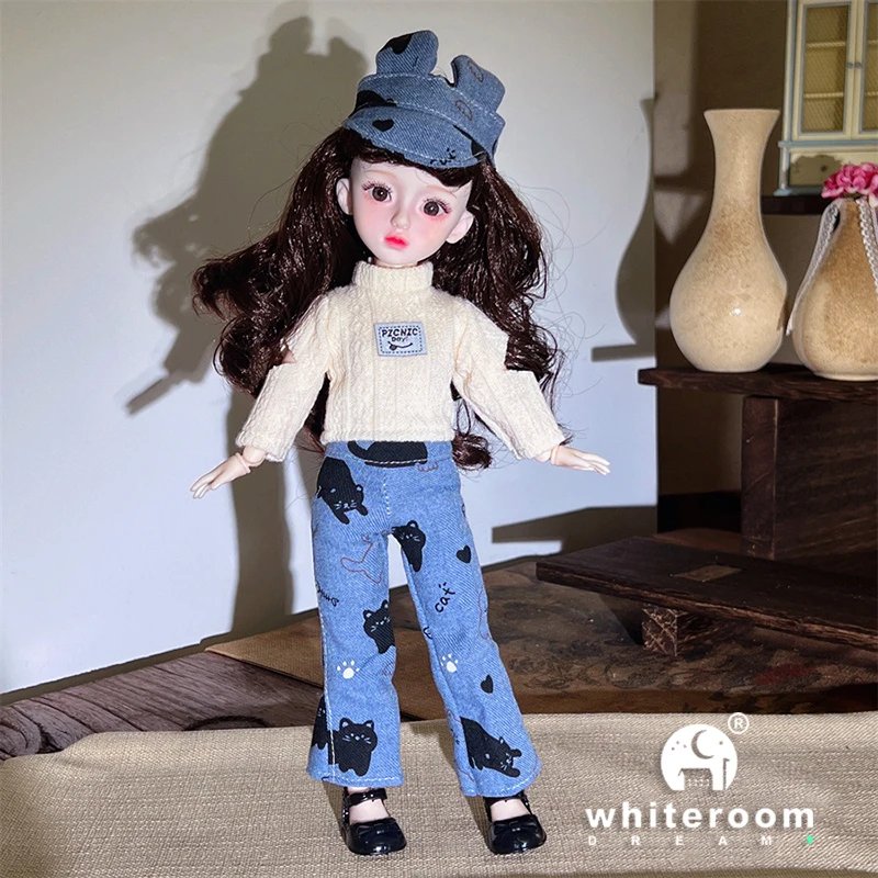 Ball jointed Doll Toys Bjd Dolls For Girls Dolls  1/6 Starry Gray Eyes 30cm Lolita Fashion Dress DIY Toy Children Birthday Gifts