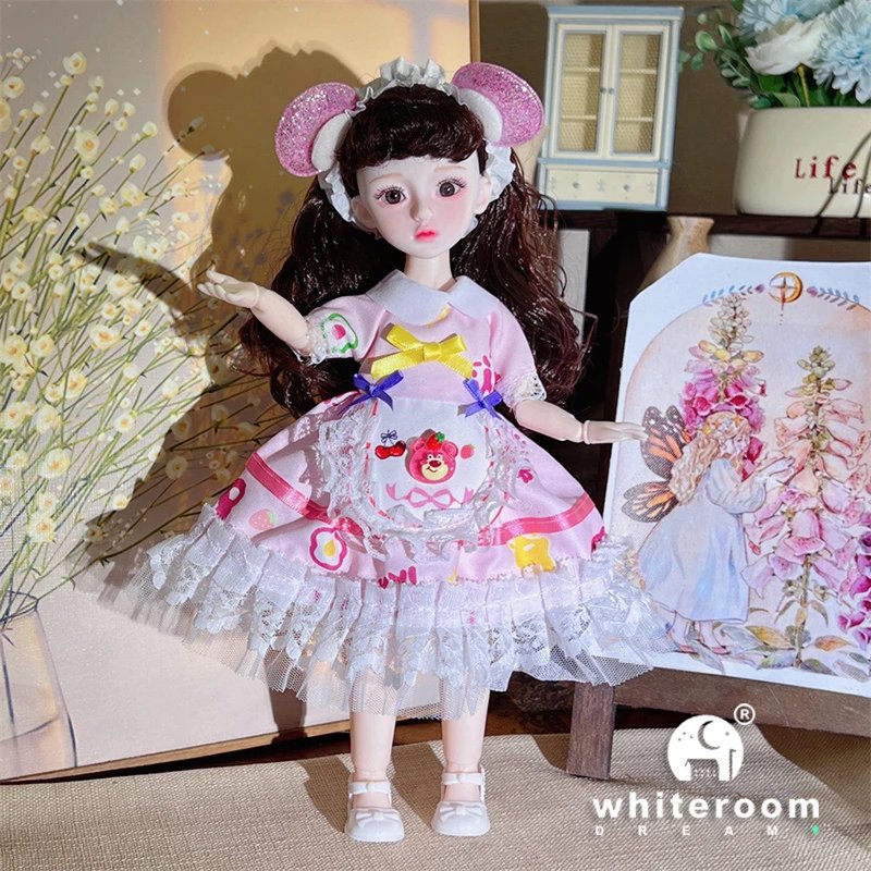 Ball jointed Doll Toys Bjd Dolls For Girls Dolls  1/6 Starry Gray Eyes 30cm Lolita Fashion Dress DIY Toy Children Birthday Gifts