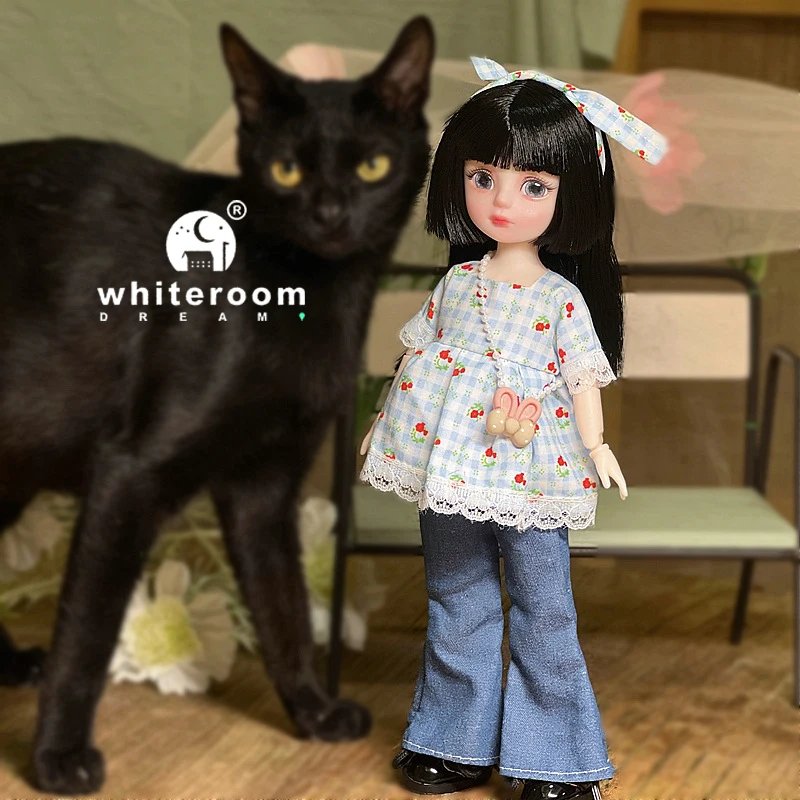 Ball jointed Doll Toys Bjd Dolls For Girls Dolls  1/6 Starry Gray Eyes 30cm Lolita Fashion Dress DIY Toy Children Birthday Gifts