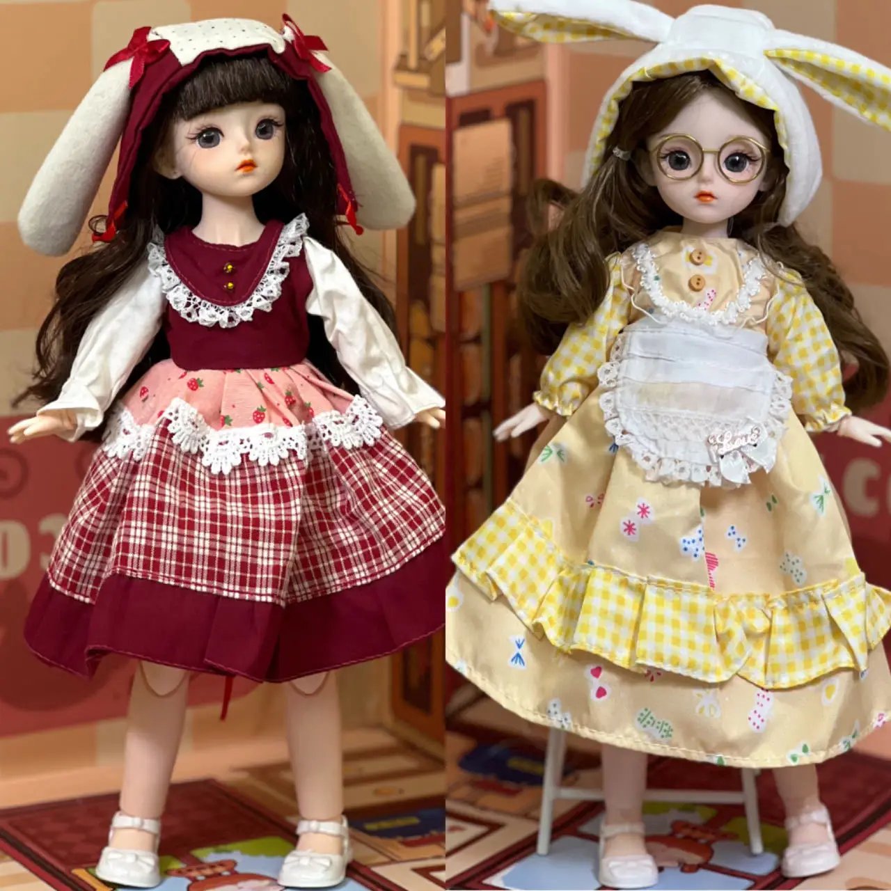Ball jointed Doll Toys Bjd Dolls For Girls Dolls  1/6 Starry Gray Eyes 30cm Lolita Fashion Dress DIY Toy Children Birthday Gifts
