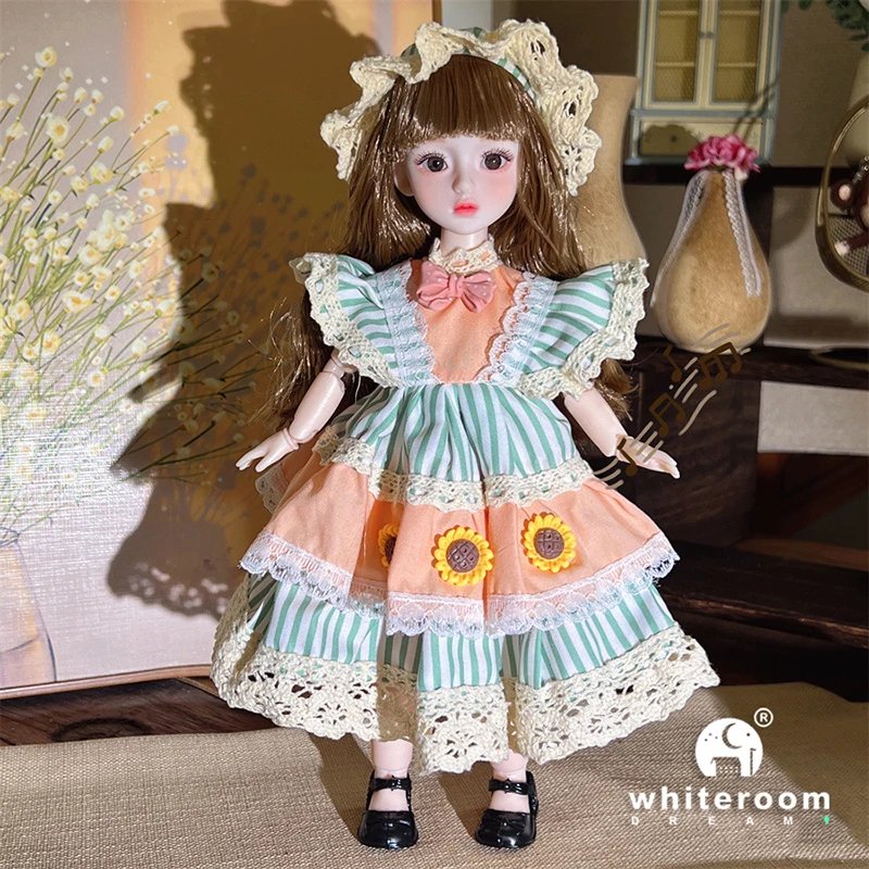 Ball jointed Doll Toys Bjd Dolls For Girls Dolls  1/6 Starry Gray Eyes 30cm Lolita Fashion Dress DIY Toy Children Birthday Gifts