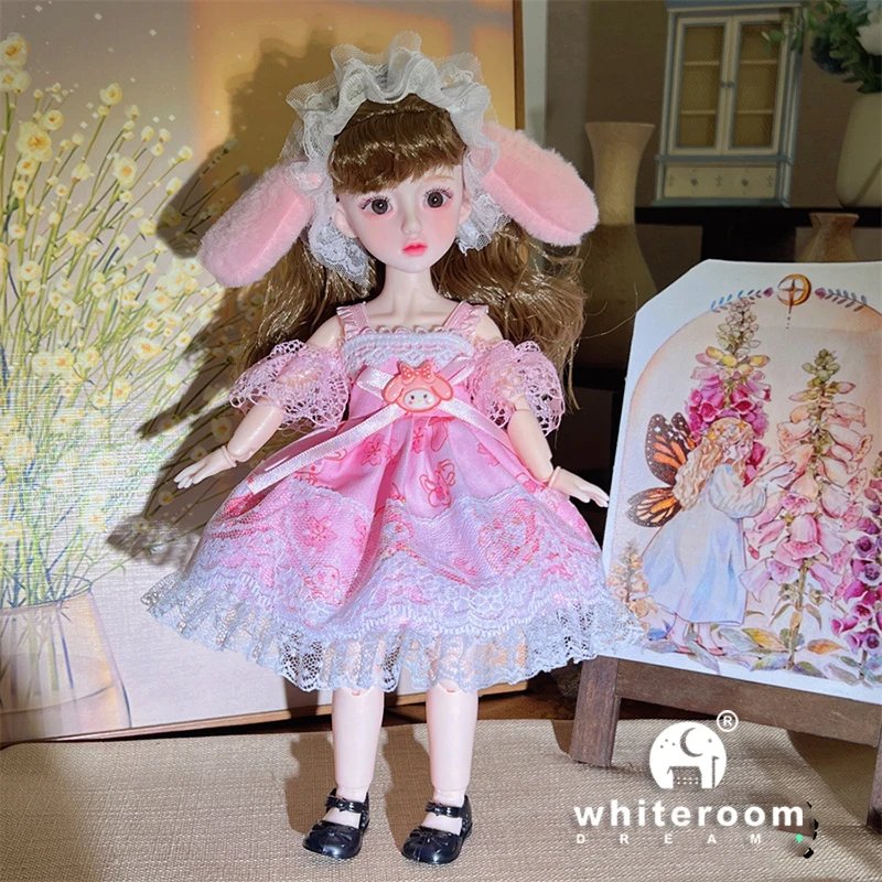 Ball jointed Doll Toys Bjd Dolls For Girls Dolls  1/6 Starry Gray Eyes 30cm Lolita Fashion Dress DIY Toy Children Birthday Gifts