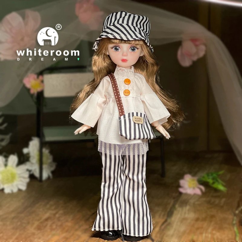Ball jointed Doll Toys Bjd Dolls For Girls Dolls  1/6 Starry Gray Eyes 30cm Lolita Fashion Dress DIY Toy Children Birthday Gifts