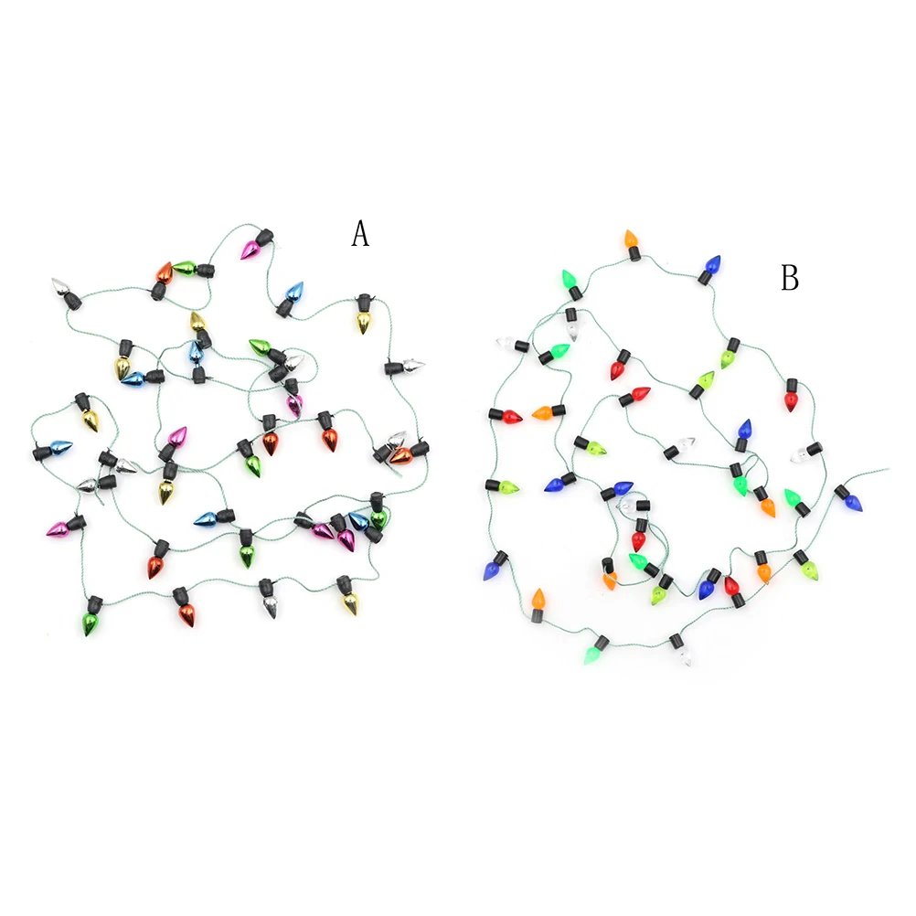 Mini Furniture Accessories String Lights Doll Accessories 0.5m String Of Fake Lights 1/12 Scale Dollhouse Miniature 7 Styles