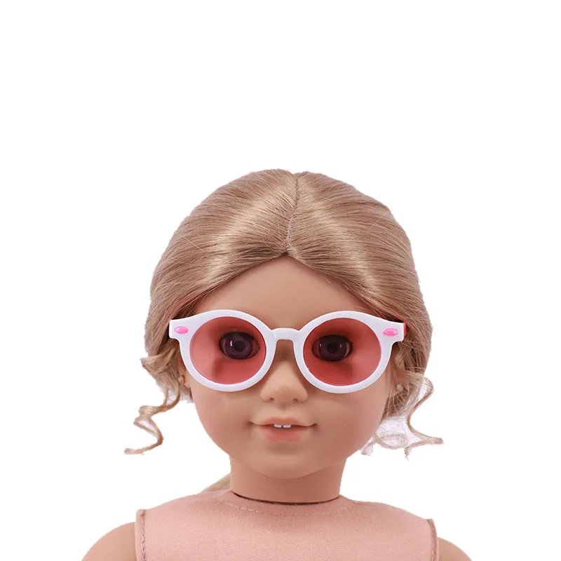 Doll Clothes Glasses 10 Colors Doll Accessories Fit 18 Inch American Doll Gift&43Cm Born Doll Baby For Our Generation Girl's Toy Doll Clothes Glasses 10 Colors Doll Accessories Fit 18 Inch American Doll Gift&43Cm Born Doll Baby For Our Generation Girl's Toy