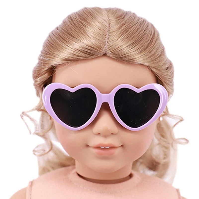 Doll Clothes Glasses 10 Colors Doll Accessories Fit 18 Inch American Doll Gift&43Cm Born Doll Baby For Our Generation Girl's Toy