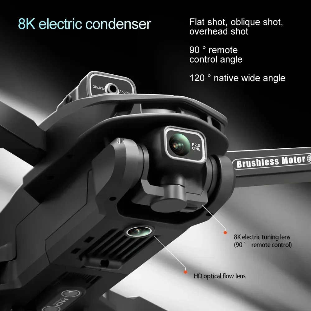 New V168 Drone Professinal Three Camera 8K Wide Angle Optical GPS Localization Four-way Obstacle Avoidance Quadcopter For XIAOMI New V168 Drone Professinal Three Camera 8K Wide Angle Optical GPS Localization Four-way Obstacle Avoidance Quadcopter For XIAOMI