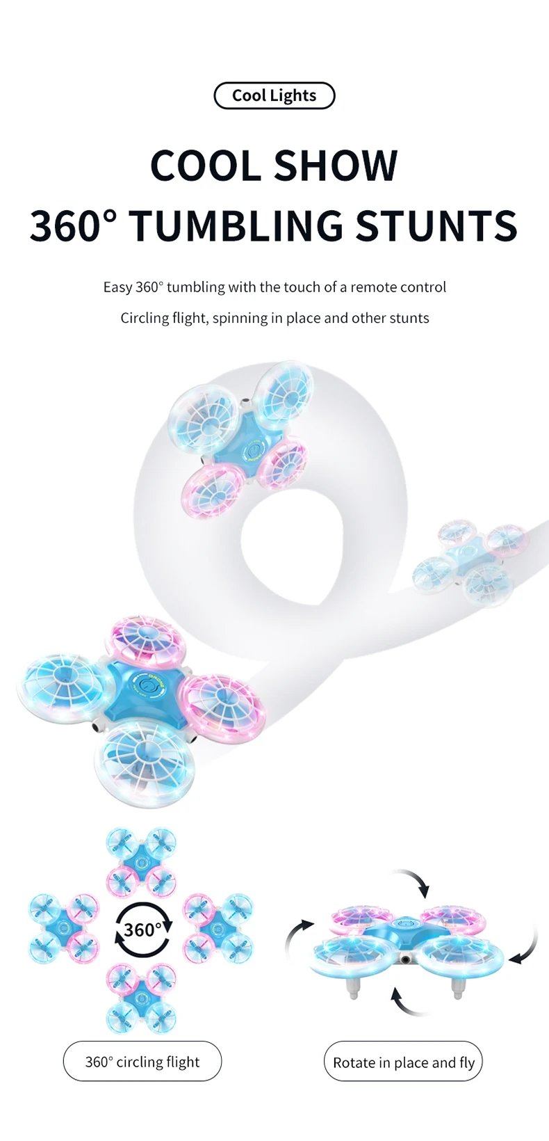 Mini Drone Flash 3D Flip 2.4G 4CH Remote Control Helicopter Altitude Hold Rc Quadcopter Aircraft Kid Toys For Children Christmas