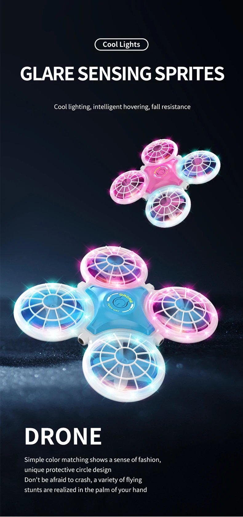 Mini Drone Flash 3D Flip 2.4G 4CH Remote Control Helicopter Altitude Hold Rc Quadcopter Aircraft Kid Toys For Children Christmas