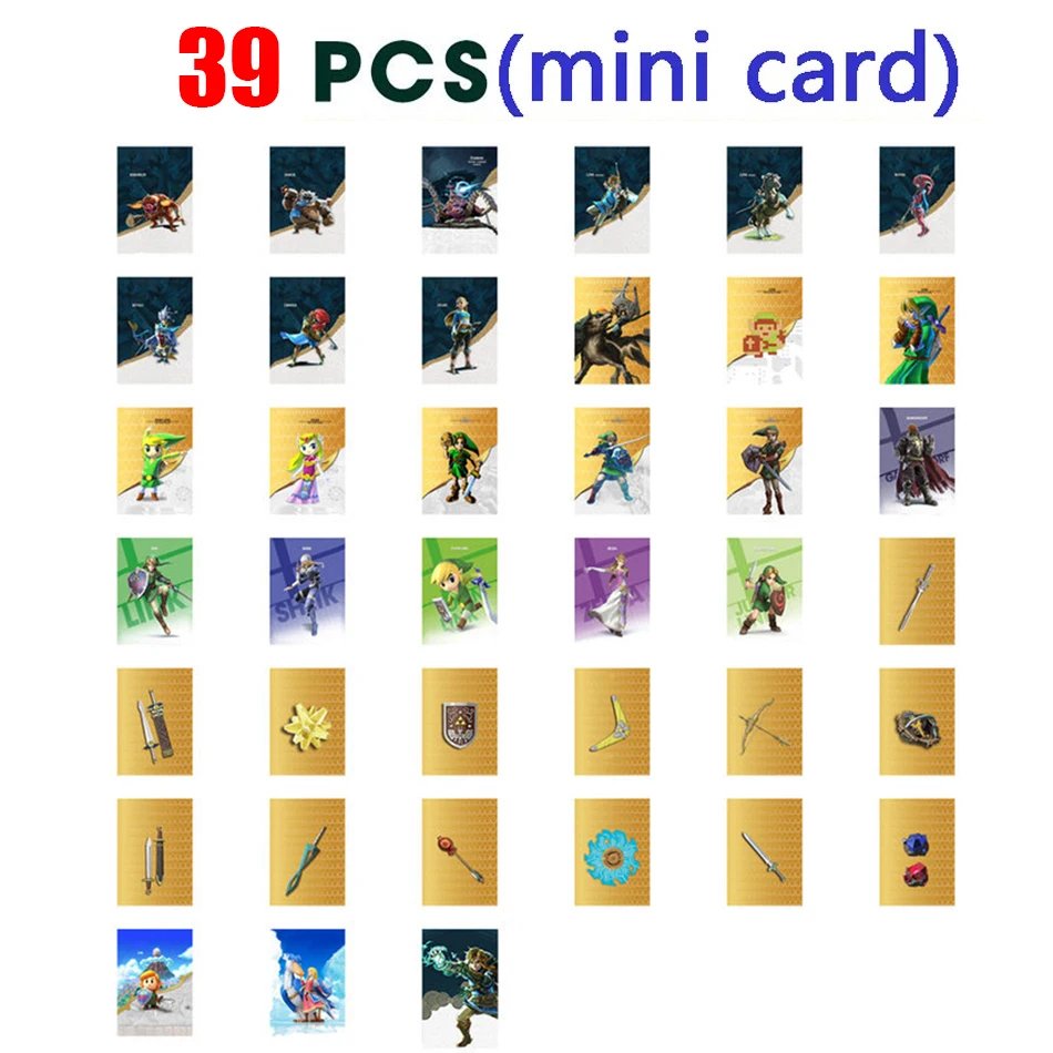 NEW  Zelda Splatoon 3 Amiibos Cards Apply to the Legend of Zelda: Tears of the Kingdo and Splatoon 3 Latest Amiibos Props