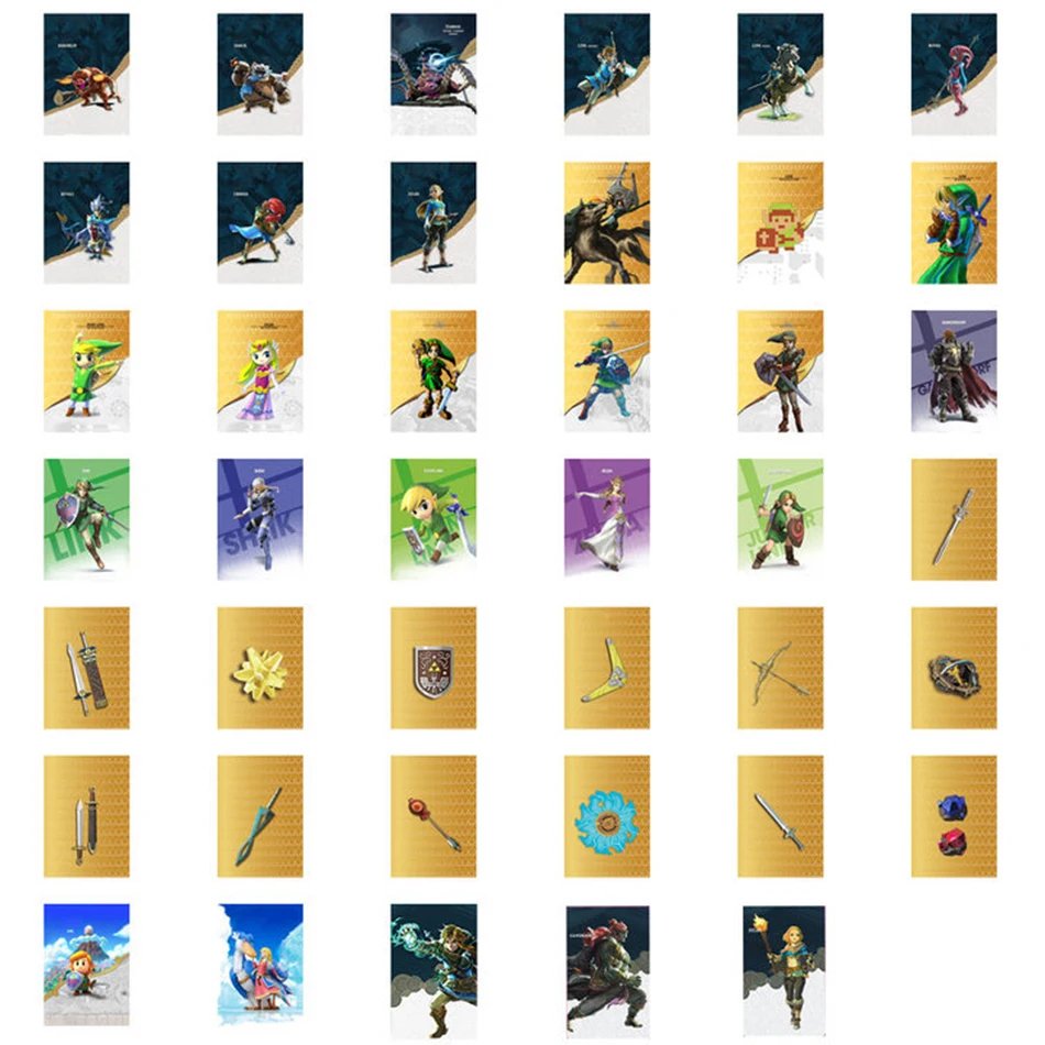 NEW  Zelda Splatoon 3 Amiibos Cards Apply to the Legend of Zelda: Tears of the Kingdo and Splatoon 3 Latest Amiibos Props