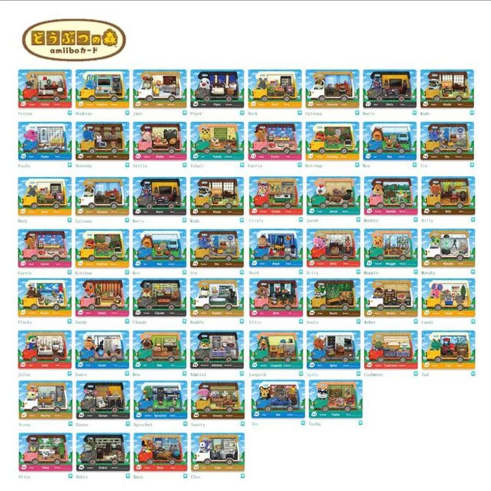Hot Game Animals Crossing New Horizons Amiibo Card Ankha Marshal Maple NS Switch 3DS Game Set Mini NFC Cards Series 1 2 3 4 5